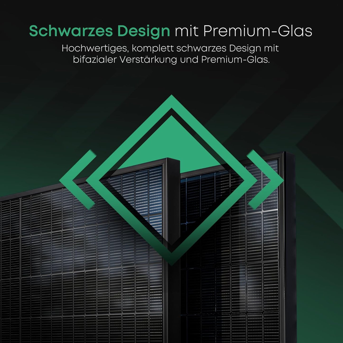 Zonnepanelen met stekker - 2x Full-Black & Dubbelzijdig 425WP + 800W/600W Micro Omvormer met Montage set