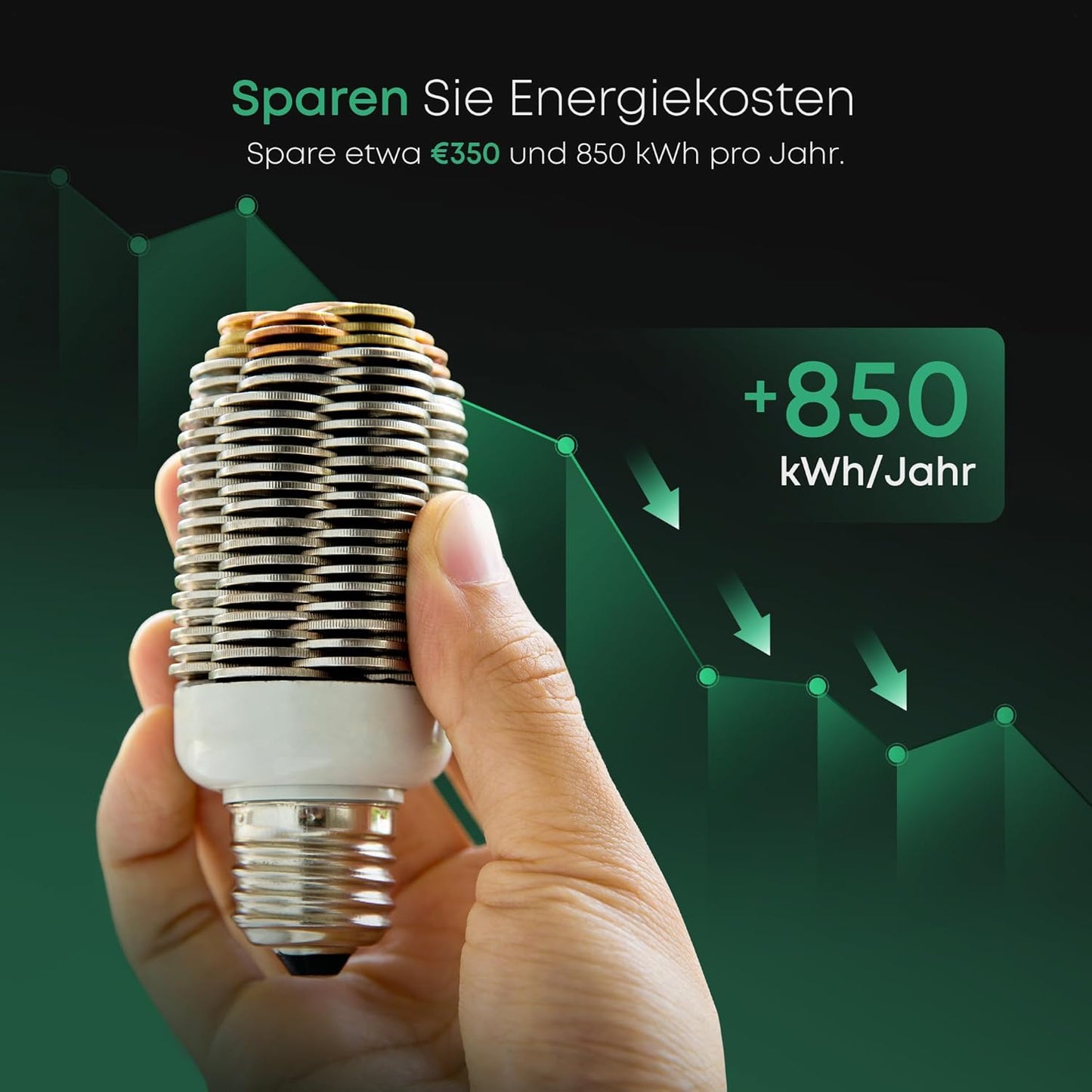 Zonnepanelen met stekker - 2x Full-Black & Dubbelzijdig 425WP + 800W/600W Micro Omvormer met Montage set